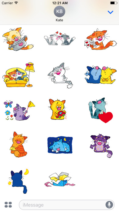 Colour Cats Stickers screenshot 3