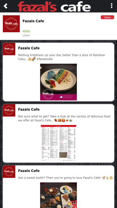 Fazals Cafe screenshot 2