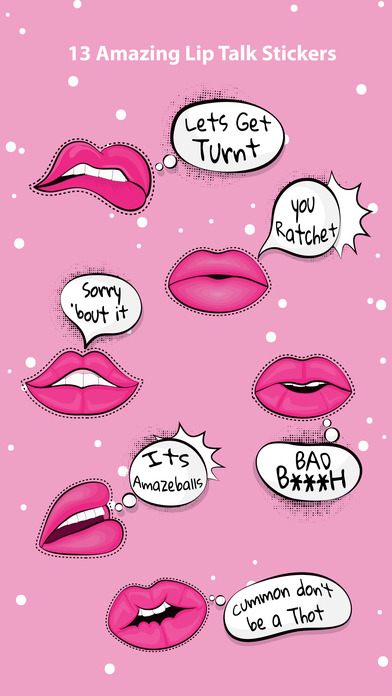 Lip Talk Sticker Pack screenshot 3