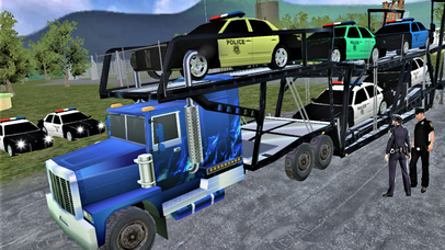 Police Car Transporter 3D screenshot 2