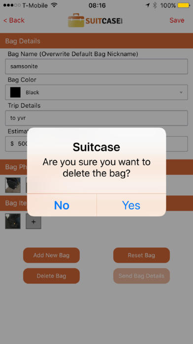 Traveler Suitcase Information Planner screenshot 3