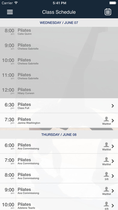 CMS Pilates screenshot 3