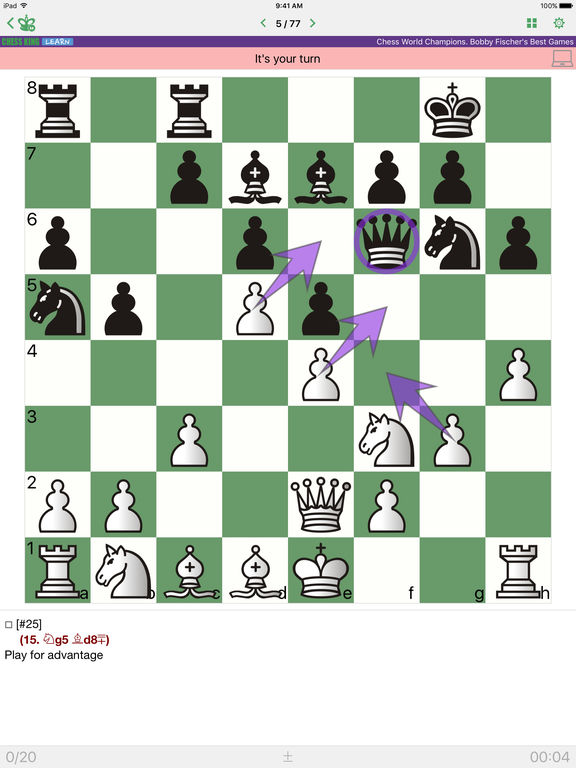 Bobby Fischer. Chess Championscreeshot 1