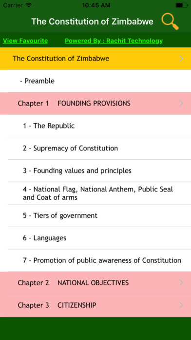 The Constitution of Zimbabwe screenshot 2