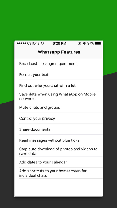Guide for WhatsApp - Features screenshot 4