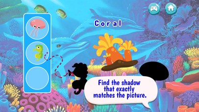 Ocean Animal Vocabulary Learning Puzzle Game screenshot 2