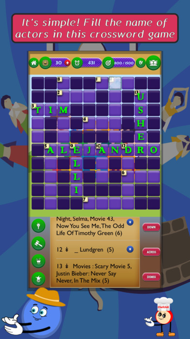 Actors CROSSWORD Puzzle screenshot 2