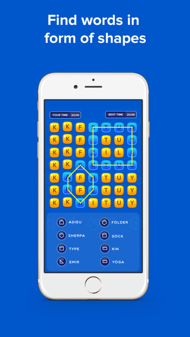 Pin Shape - word game puzzle fun brain challenge screenshot 2