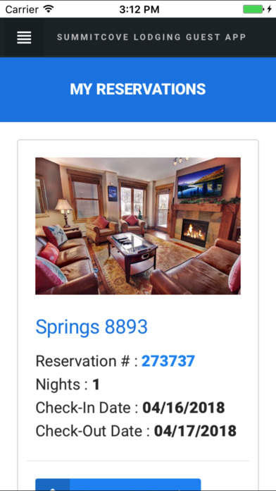 SummitCove Lodging Vacation Guide Guest App screenshot 2