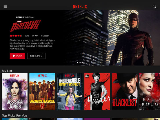 Netflix на iPad