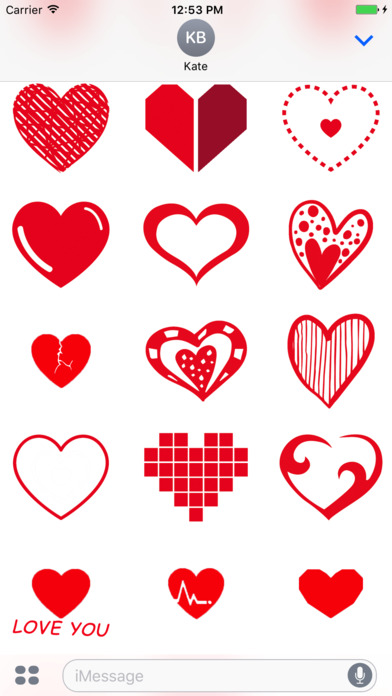 Love Hearts - stickers & emoji screenshot 4
