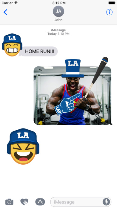 Los Angeles D Baseball Stickers & Emojis screenshot 2