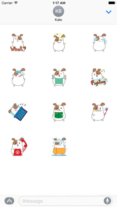 Animated Emoticon Emoji, Corgi Dog, Hamste Sticker screenshot 3