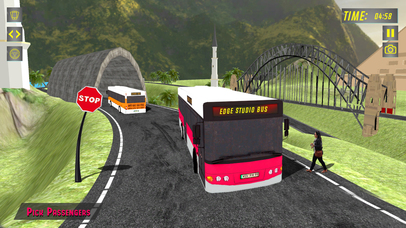 Elevated Bus Parking : Hill Station Bus Drive Game screenshot 4