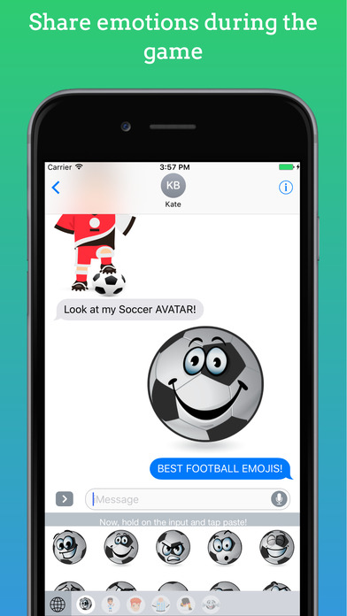 FootMoji PRO - Soccer Emoji & Stickers screenshot 3