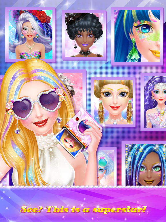 Игра Superstar Makeup Party - Girls Dressup Games