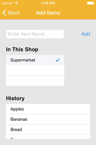 e-Shopping List screenshot 2