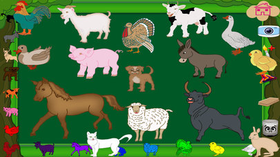 Animals In The Farm Coloring Pages screenshot 4