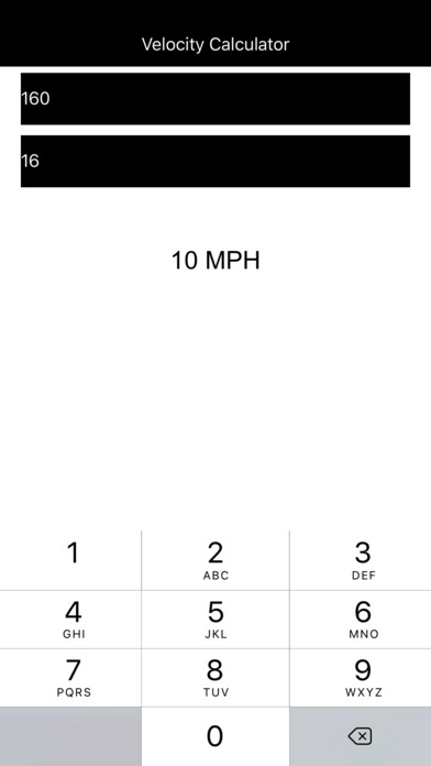 Velocity Calculator+ screenshot 2