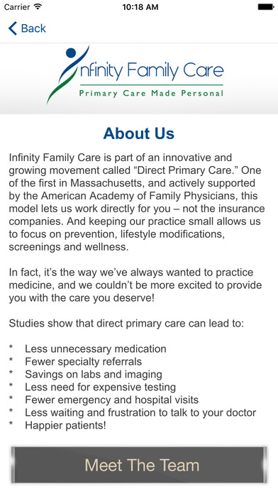 Infinity Family Care screenshot 2