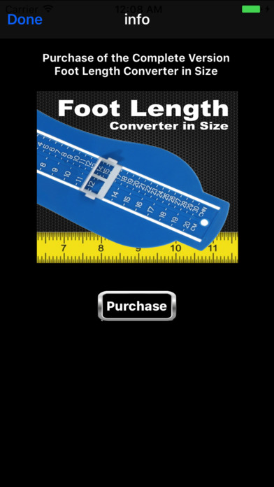 Foot Length Converter in Size Lite screenshot 2