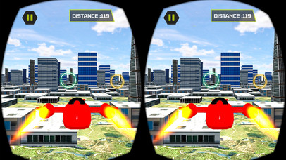 VR Futuristic Flying Car Racing screenshot 3