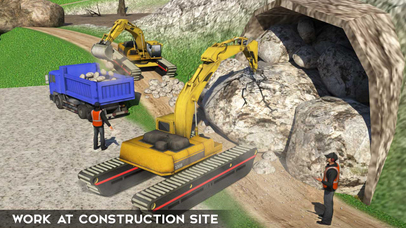 Amphibious Excavator Crane & Dump Truck Simulator screenshot 2