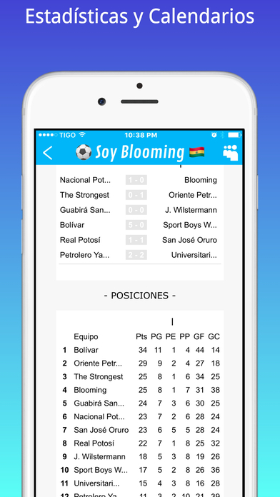 Soy Blooming  - Futbol de Bolivia screenshot 4