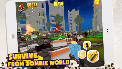 3D Heroes Shooting The Zombies screenshot 2
