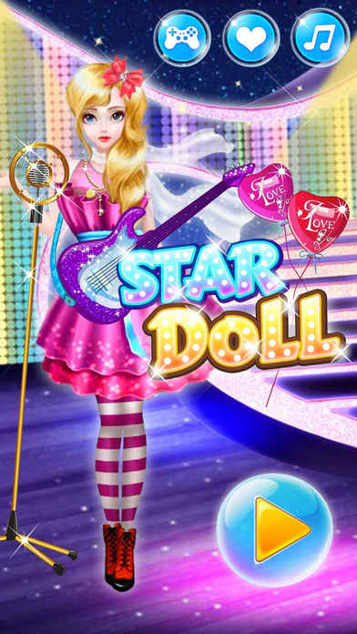 Star Doll Makeover - Girl Games for kids screenshot 3