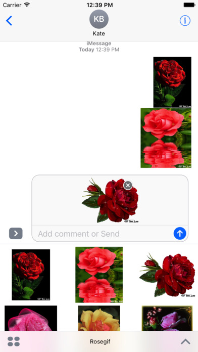 Sticker Rose GIF 2017 Collection screenshot 2