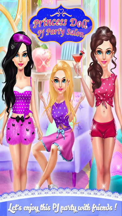 Princess Doll PJ Party Salon screenshot 2