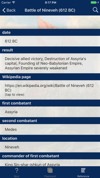 Ancient Wars: Trivia, Flashcards, Reference screenshot 3