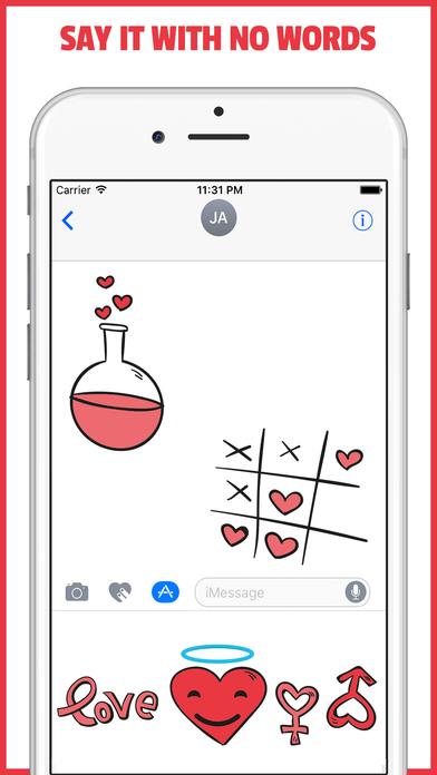 LOVEJI - Flirt Dating & Relationship Emoji App screenshot 2