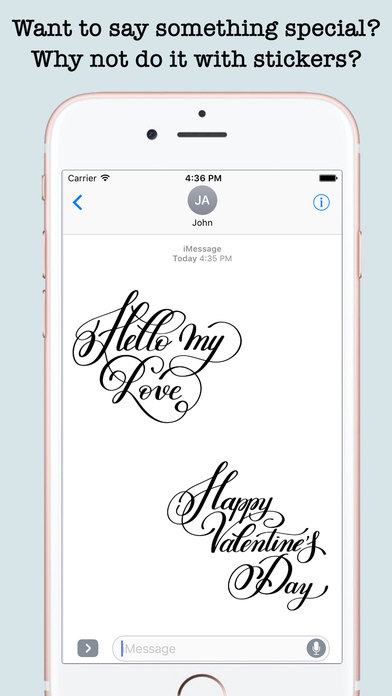 Love Quotes Stickers For iMessage screenshot 2