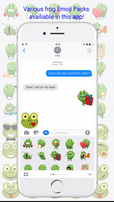 FrogMoji - Cute Frog Emojis Pack Keyboard screenshot 2