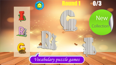 Animals vocabulary endless alphabet tracing abc screenshot 3