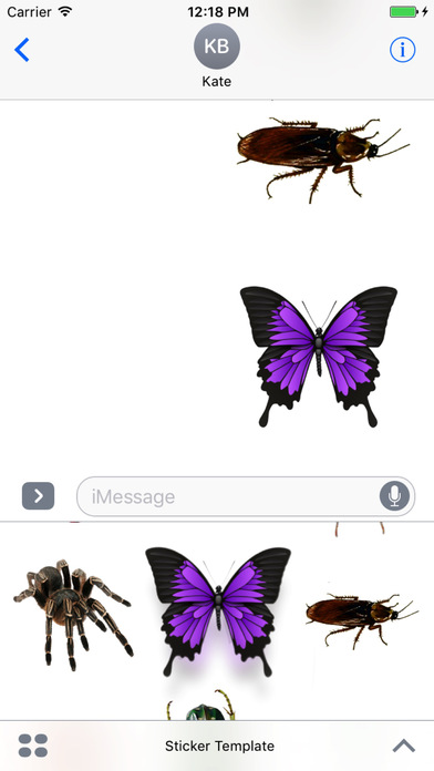 Insects Stickers for iMessage screenshot 4