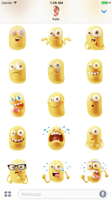 Funny Head - Stickers for iMessage screenshot 2