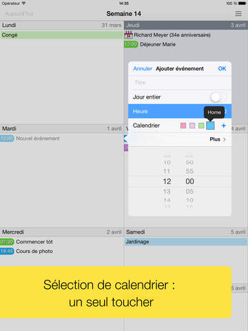 Easy Calendar for iPad screenshot 3