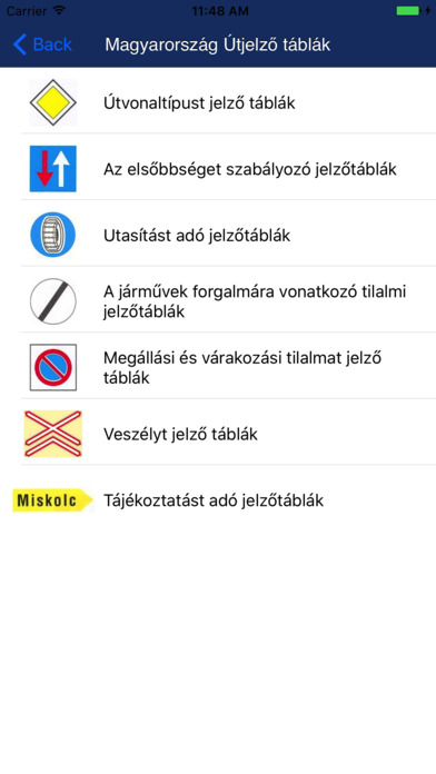 Magyarország Útjelző táblák screenshot 2