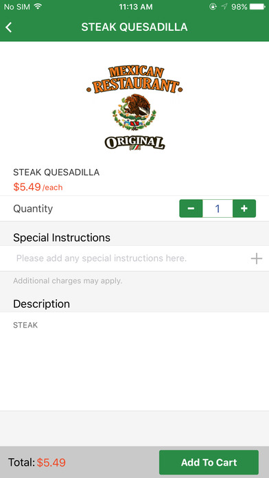 Original Mexican Restaurant screenshot 3