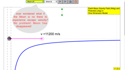 Earth Moon Escape Velocity Lab Pro screenshot 3