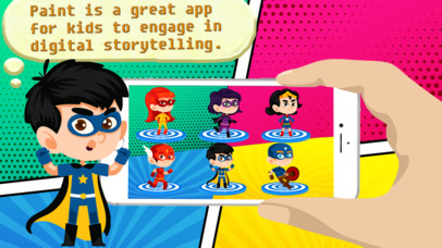 Superhero Coloring Game - The buddy artstudio screenshot 2
