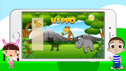 English Kids Game Drag and Drop - Animals Puzzle screenshot 3