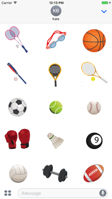 Sport stuff - stickers & emoji screenshot 2