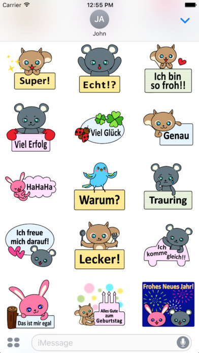German stickers "Forest Animals" screenshot 3