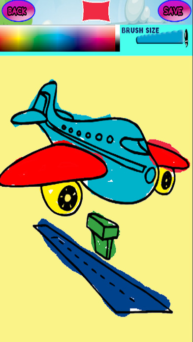Airport Painting Games Coloring Book Edition screenshot 3