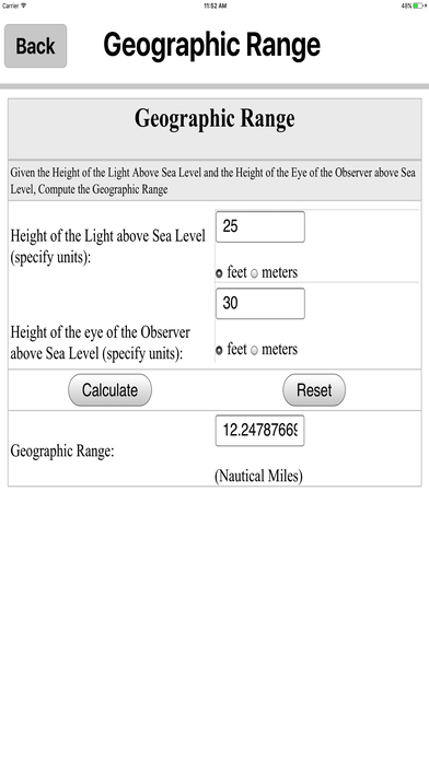 Nautical Calculators MGR screenshot 4