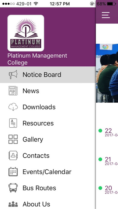 Platinum Management College screenshot 2
